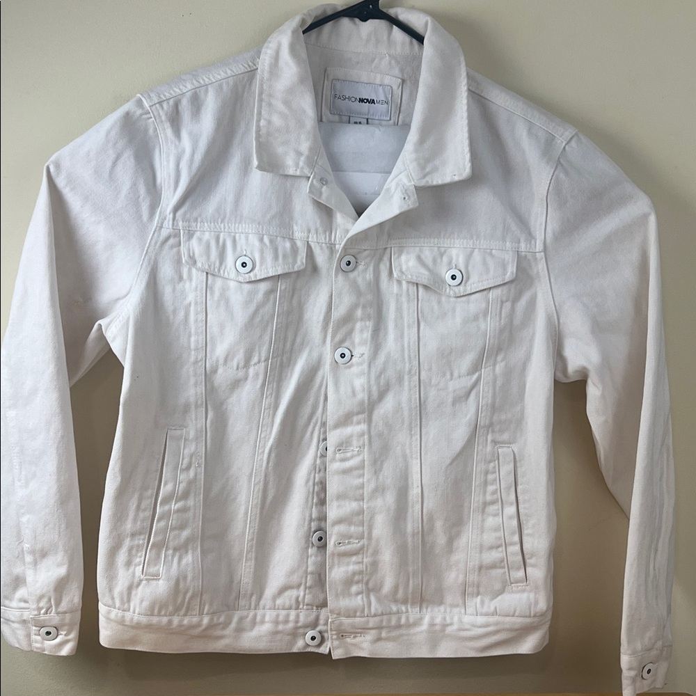 Men’s White Jean Jacket